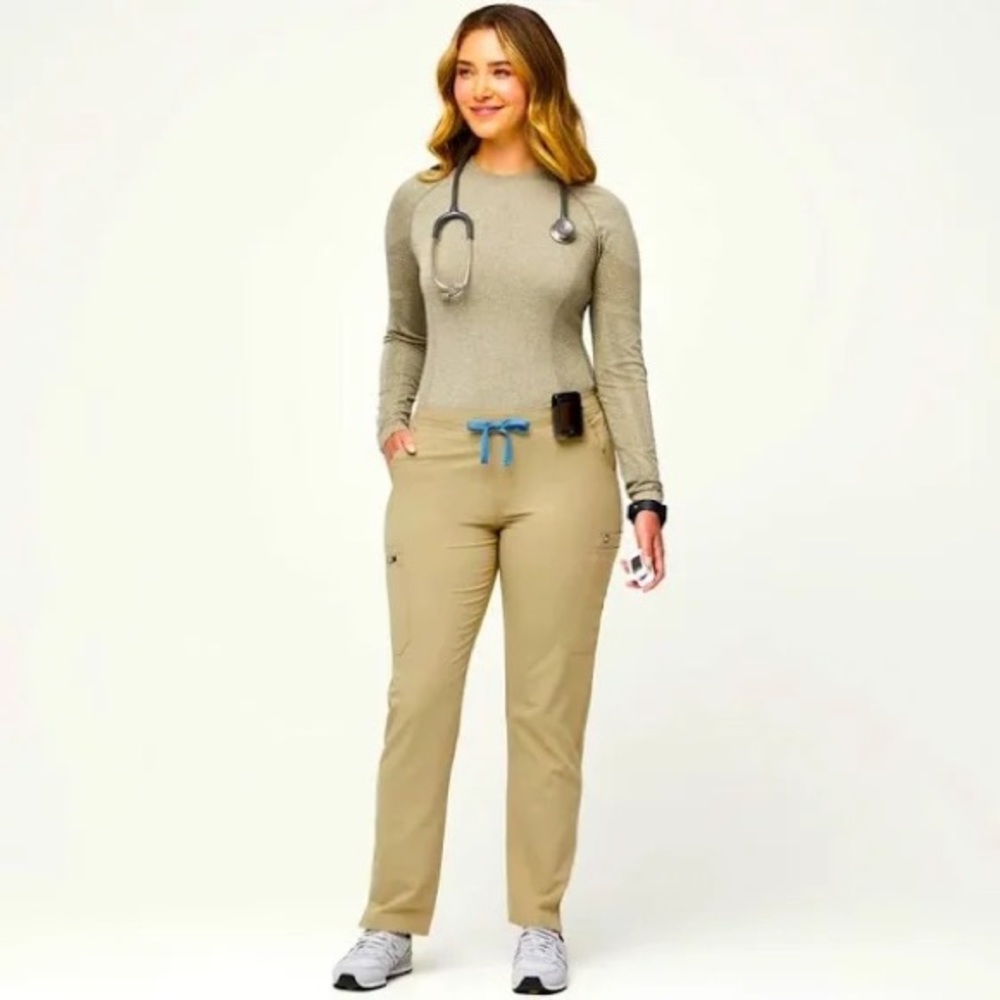 Figs yola skinny scrub high waisted size small petite